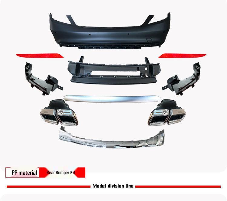 Mercedes W222 S-Class 14-17 AMG S65 Pre-Facelift Wide Body Kit: Front Bumper, Rear Bumper, Side Skirts