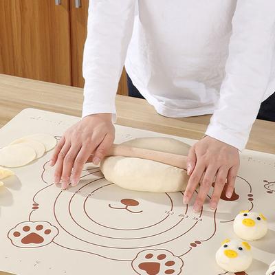 1 Stück Silikon-Backmatte, Backmatte, Antihaft-Teigmatte, Gebäckmatten zum Ausrollen von Teig mit Maßangaben für Kekse, Pizza, Kuchen
