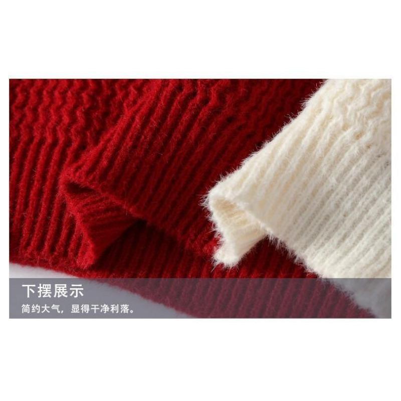 Men S Spliced Thick Knitted Pullover Casual Winter Sweater