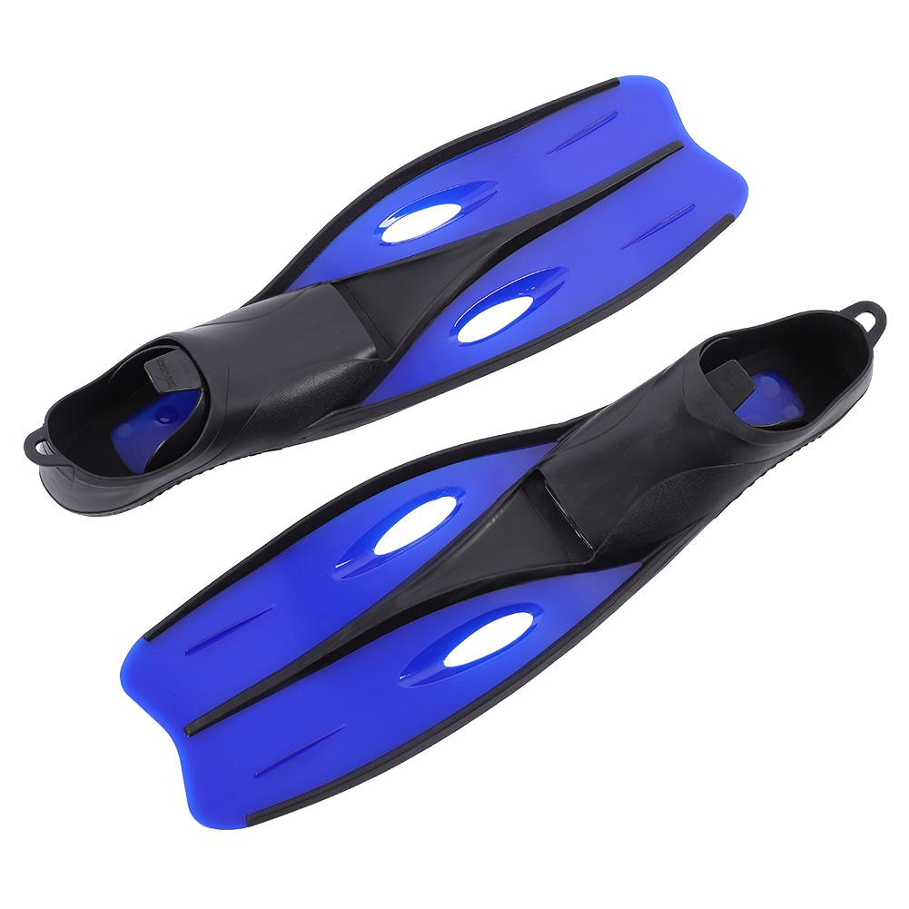 TUO Profesionální potápěčské ploutve Odolné PP & TPR Dlouhé ploutve Potápěčský tréninkový doplněk Modré M