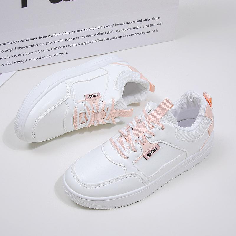 Lace-up kleine weiße schuhe frauen neue dicke sohle zeigen hohe frauen schuhe casual einzelne schuhe einfache sport bord schuhe