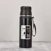 Bouteille d'eau de sport isotherme en acier inoxydable 304 de grande capacité avec cordon - Tasse cadeau portable pour l'extérieur