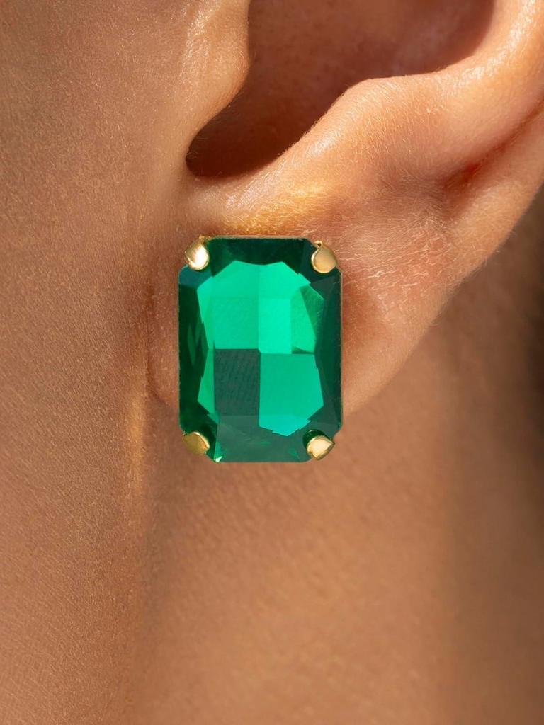 Women Stylish Emerald Necklace Set with Earrings | Latest Fancy Jewelery Set Design for Women & Girls