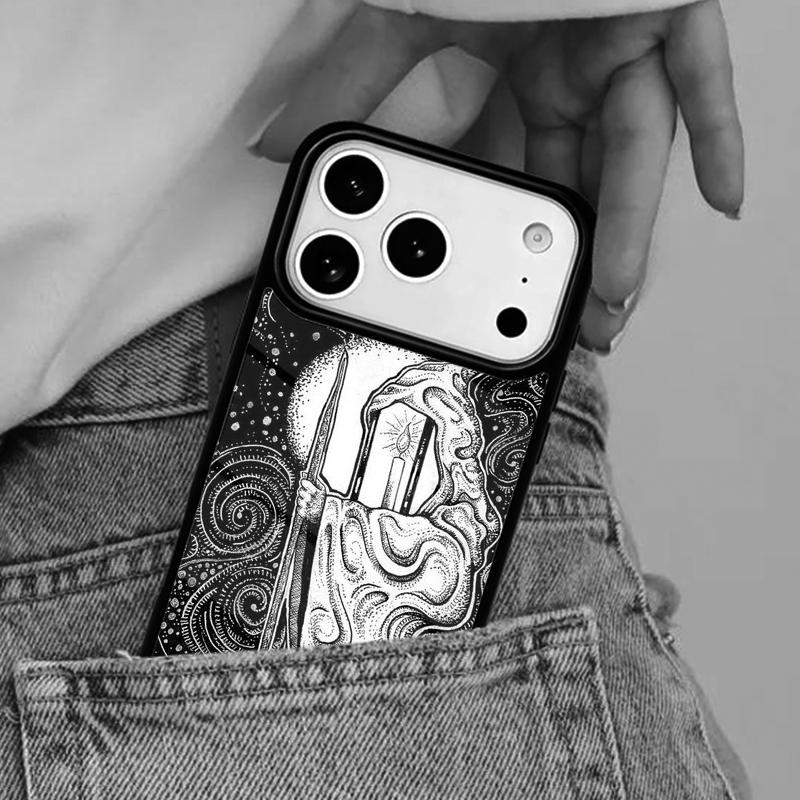 The Hermit Tarot Card Phone Case for iPhone 17ProMax 12 13 14 15 16e 17 Pro Max Plus Air Cover