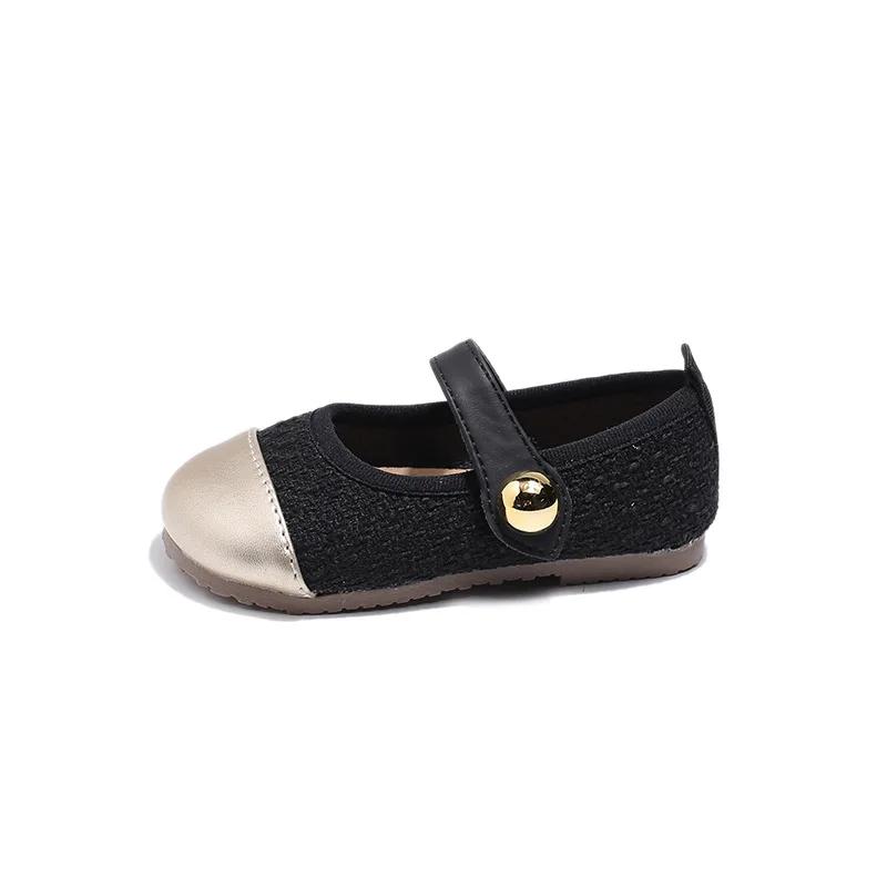 

Children s Casual Single Shoes Soft-Soled Small Leather Shoes Small Fragrant Wind Princess Shoes British Style Children s Shoes 24
