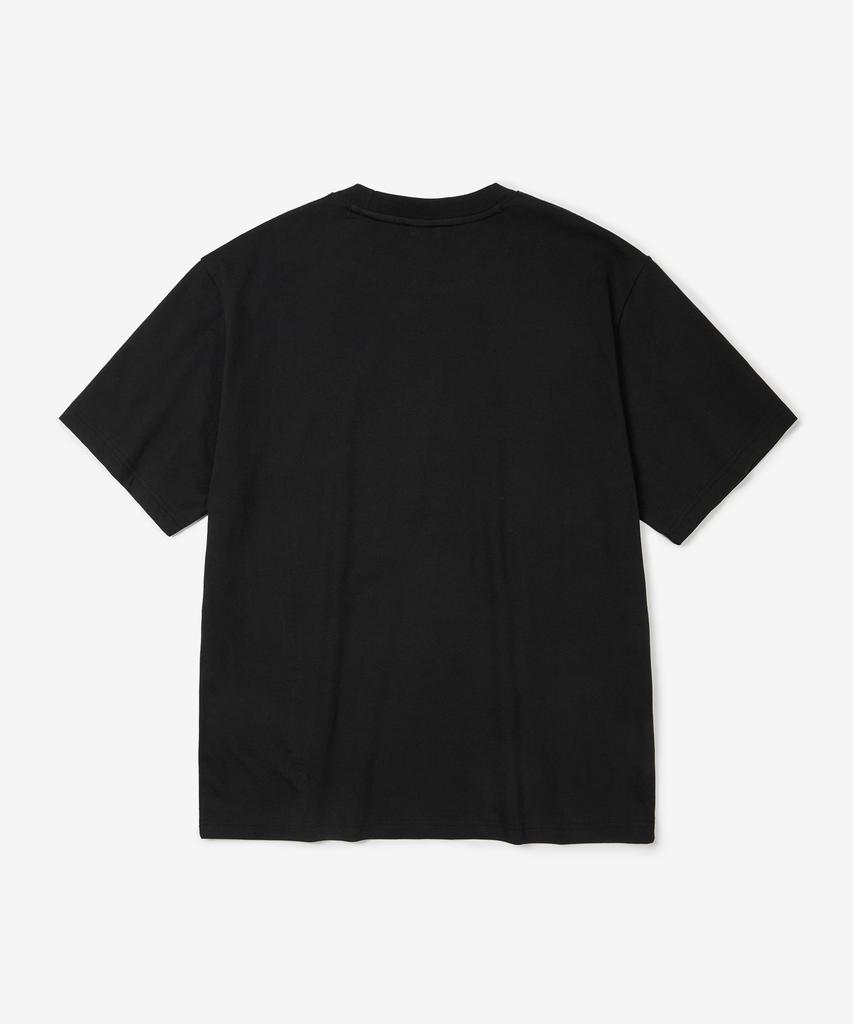 NOT ONLY FOR TODAY Noft Numberball Embroidered Short Sleeve T-Shirt [Black]