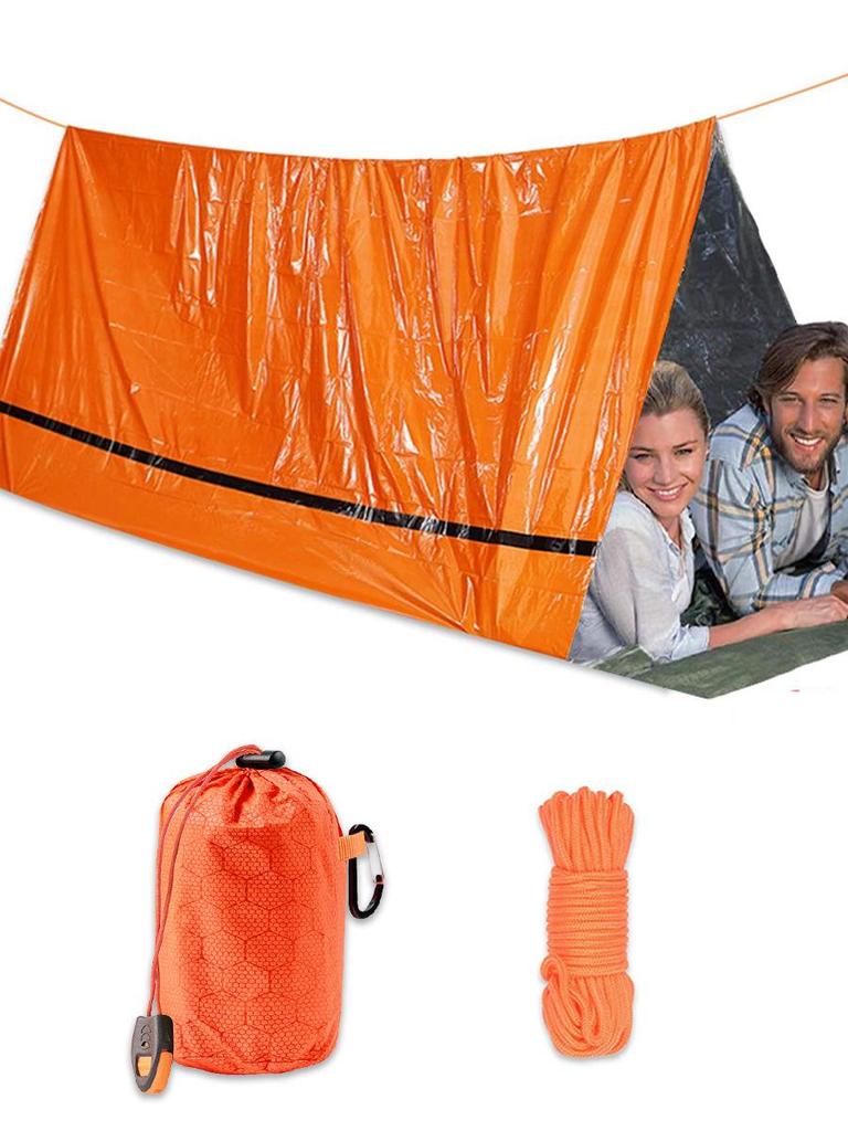 Φορητή Μονωμένη Επείγουσα Αλουμινένια Σκηνή: Ανθεκτικό στο κρύο, Αδιάβροχο, Ανακλαστικό θερμότητας με Θερμική Προστασία