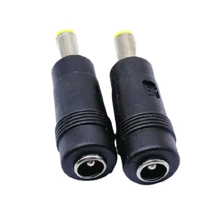 Portable Laptops Charging Adapter DC5.5x2.1mm To DC5.5x1.7mm Charging Converter Head Power Conversion Adapter Black