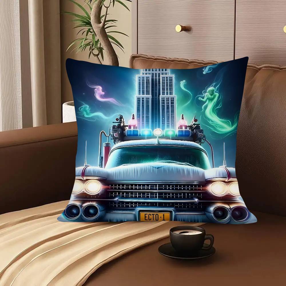 Film Ghostbusters F-Frozen E-Empire 2 Pillow Case Square Pillow Bedroom Sofa Leisure Comfort Cushion Living Room Home Decoration