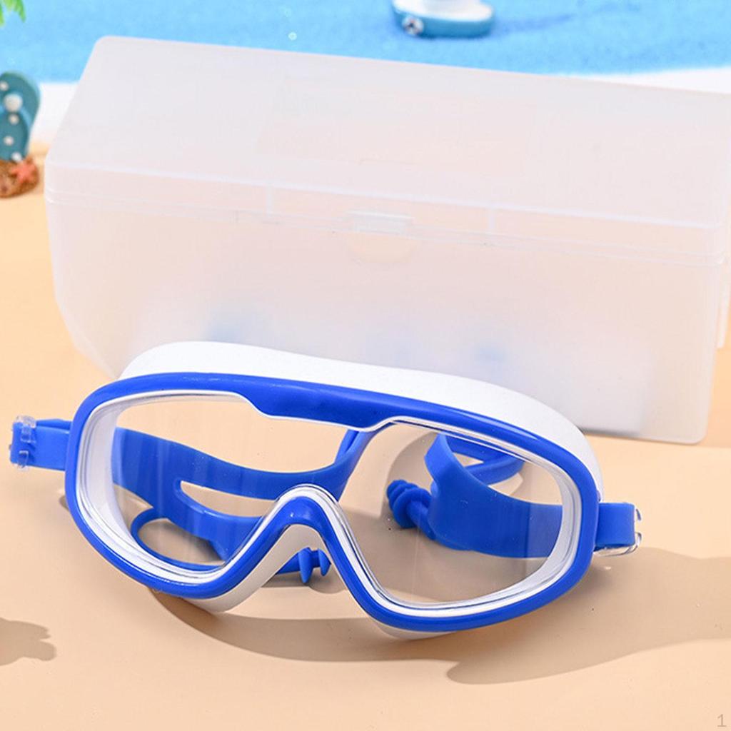 Kids Swim Goggles Boys Girls Leakproof Portable Eye Protection Water Resistant Pool