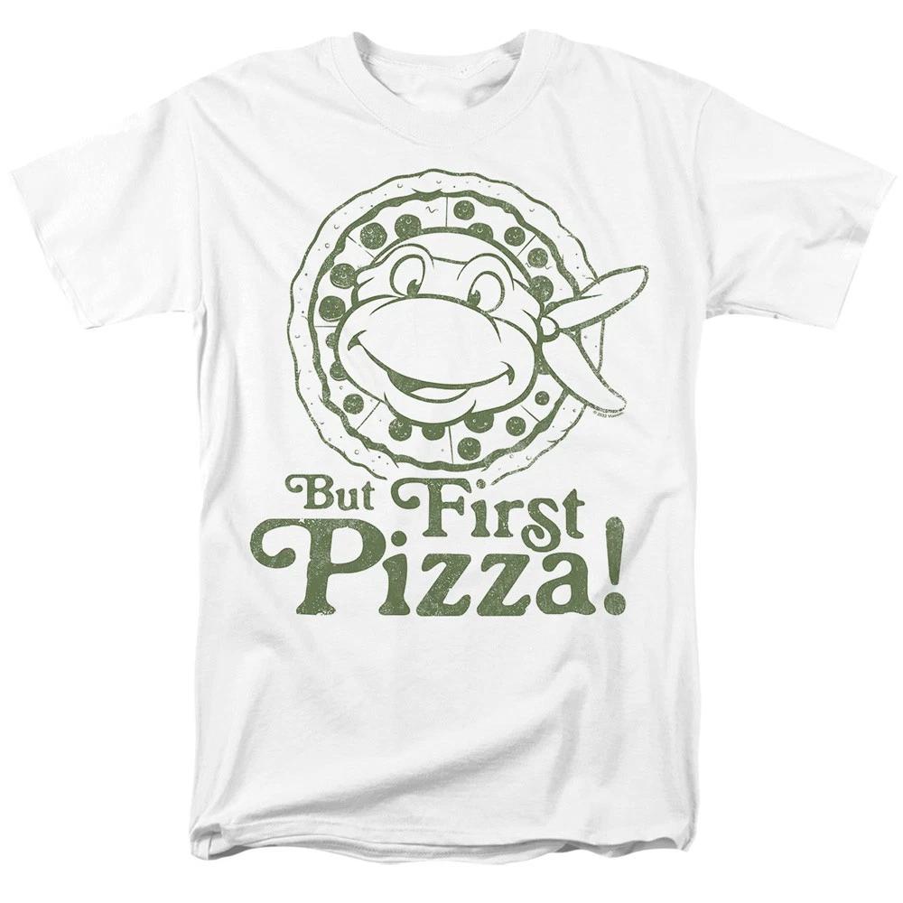 Teenage Mutant Ninja Turtles Tmnt But First Pizza Unisex Children s T-shirt White 140
