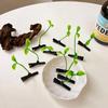 5 Stück Grasblumen-Haarspange Pflanzen-Haarspange Trendige Kleine Haarspange Für Mädchen Kinder Kreative Pflanzen-Kunststoff-Haarspange Damen Accessoire