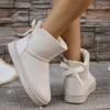 Women's Winter Furry Slip-Resistant Platform Sneakers/Boots - Thick Platform Height Increase