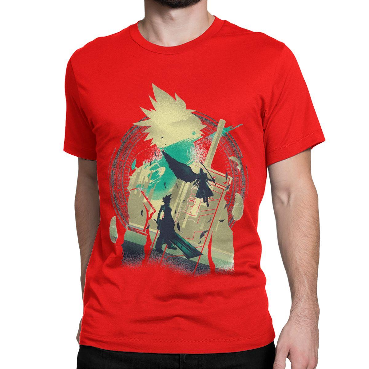

Fantasy Final Soldier T-Shirts Men Women Game Vintage Cotton Tee Shirt Round Neck Short Sleeve T Shirts Gift Idea Clothing S