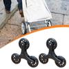 2x Stair Climbing Wheels Shopping Cart Rollers Smooth Rolling Easy Transport
