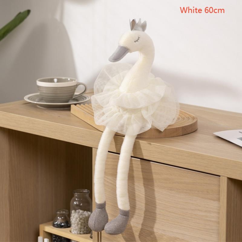 Cartoon Swan Plush Doll Cute Sweet Princess Crown Swan Plush Toy Stuffed Animal Doll Toys Lovely Soft Pillow Home Decoration