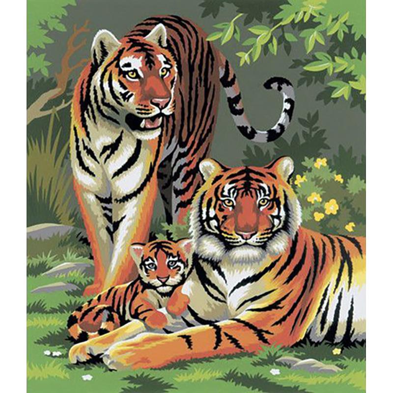 5D DIY Diamond Painting Animal Rhinestone Tiger Diamond Embroidery Wall Art Picture Mosaic Home Decoration Handmade Gift Kit