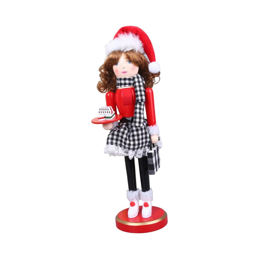 15in Nutcracker Ornaments Doll Home Decor Xmas Desktop Decoration for Scene