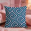 Classic MMeander PatternS Cushion Cover Premium Comfort Reversible Pillow Cove Two in One Design for Any Room  Car Interior