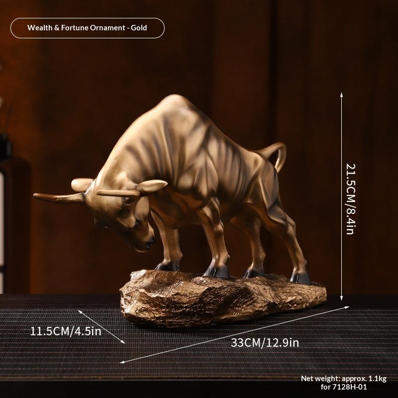 

Рабочий стол для учебы Бык Смоляные поделки Украшения для винного шкафа в гостиной Домашняя обстановка Украшения Ню Юньхэнтун