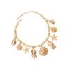 Bold Coastal Inspired Neck Jewelry Feature Large Starfish and Shell Charm Necklace for Summer Daily Parties Wear