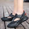 Genuine Leather Sandals Slip-on Plus Size New Summer Men's Flat Sandals Soft Bottom Non-Slip Beach Shoes