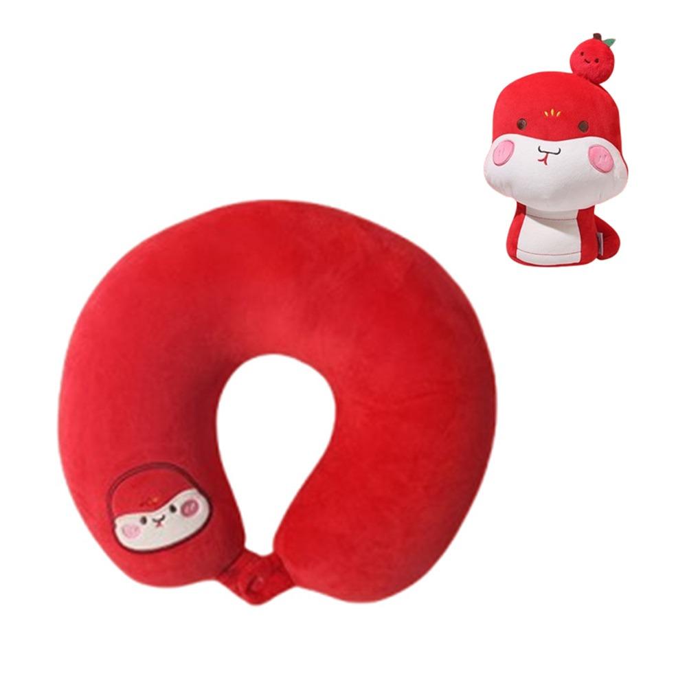 

Милая мягкая подушка для шеи, пушистая мультяшная подушка-деформация, украшение на китайский Новый год Style 1