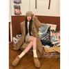 Snow Boots Women's, New Autumn and Winter Couple Shoes Velvet Snow Cotton Boots Thermal Cotton Shoes Platform Cotton Shoes Men