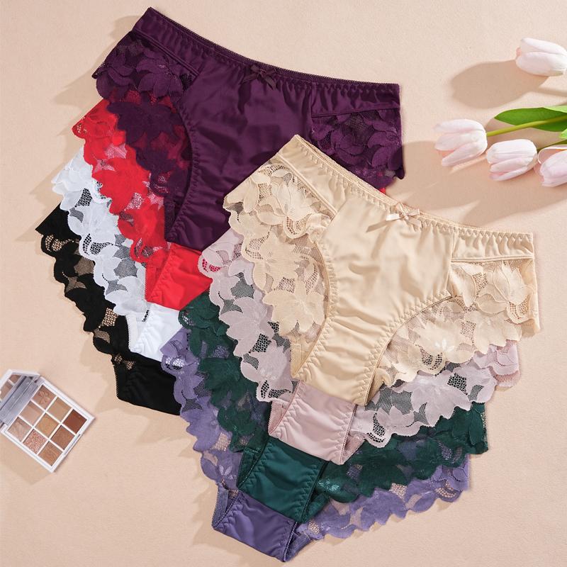 1 pezzo Biancheria Intima da Donna a Vita Alta Taglie Forti in Pizzo, alla Moda, Traspirante, Morbida e Confortevole, Biancheria Intima da Donna di Alta Qualità, Sexy
