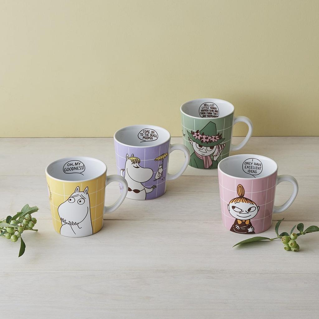 Moomin Arabia Moomin POP Mug Moomin 280ml [Officially Imported] Pair, & Snorkmaiden, Approx.