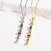 Light Luxury Y-Shaped Long Tassel Necklace For Women Fashion Colorful Zircon Pendant Clavicle Chain Jewelry Party Accessories