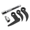 Crowbar Adapter Heads 1 2 and 3 8 Star with Sawtooth 1 2 Square L Type Pry Bar Adaptor Head Half Shaft Removal Tools