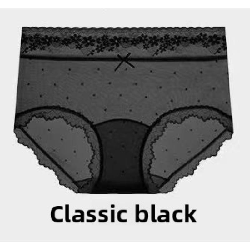 Ladies Summer New Style Ultra Thin Type Pure Desire Sexy Lace Mesh Gauze Briefs