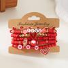 Stylish Valentine's Day Bracelets for Women Heart Charm Stackable Wristchain Trendy Accessory For Her