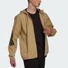 Adidas Hooded Windproof Sports Casual Jacket Men Jackets Khaki H21536