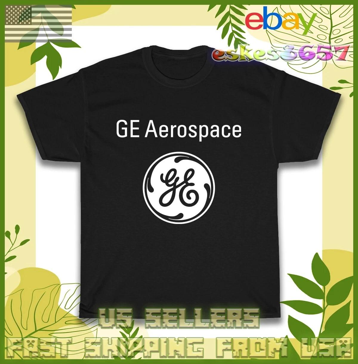 New Tee General Electric GE Aerospace Logo Men s T-shirt American Style T Shirt L