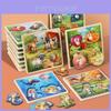 Wooden Dinosaur Puzzle Play Board For Kids Educational Fun And Motor Skills Development