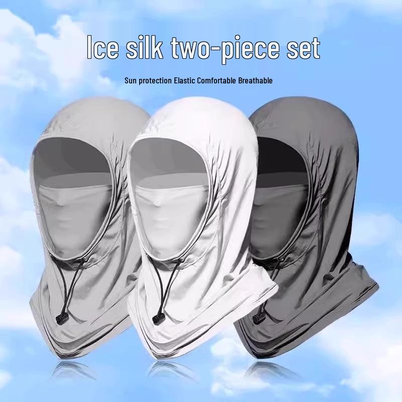 Men's Summer UV Protection Neck & Face Mask with Ear Loops