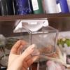 Transparent Under Desk Drawer Organizer Plastic Makeup Storage Container Qtip Holder  Office
