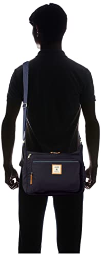 Anello Grande Cinnamon Shoulder Bag, A4 Size, 10 Pockets, GTM0334, Navy