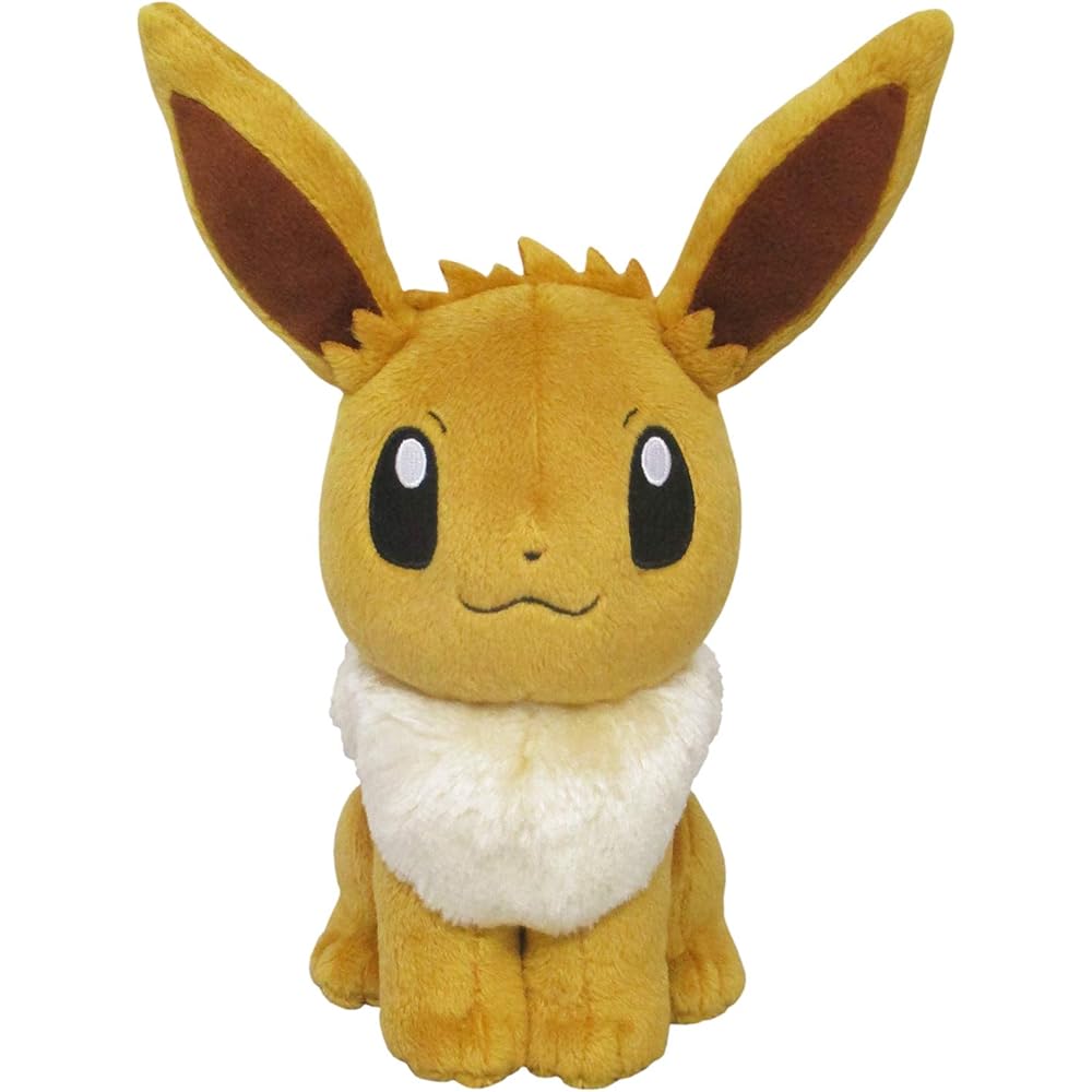 Sanei Boeki Pokmon All Star Collection Eevee Plush Toy 20.5cm Soft Stuffed Animal