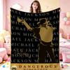 Michael Jackson Dangerous World Tour Theme Printed Blanket Skinfriendly Warm Throw Blanket For Camping Travel Party Decor Gift For Friends
