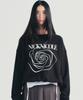 Nigaennikol Nicole Rose Printing Sweatshirt_Black Cream