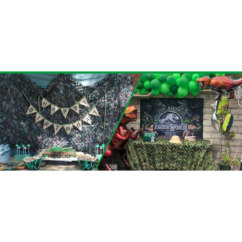 Filet de Camouflage Militaire Filet de Camouflage Camping Extérieur Bâche en Maille Couverture Pare-Soleil Décorations de Fête Jungle