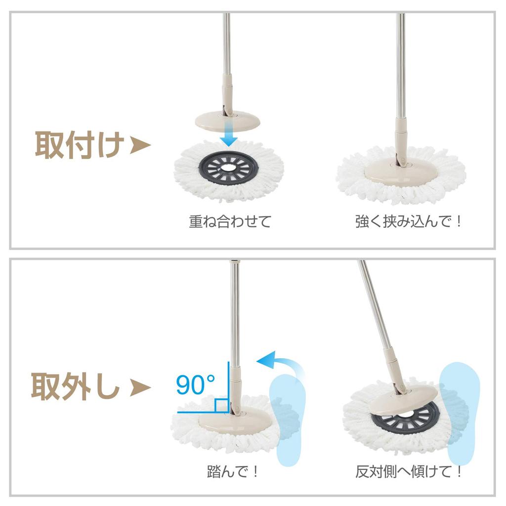 Eyliden Rotating Lifting Rotating Spin Floor Floor Tornado Adjustable 2 Replacement Compact Mop, Mop, Mop, Mop, Mop, Wiper, Mop, Round, Length, Pads,