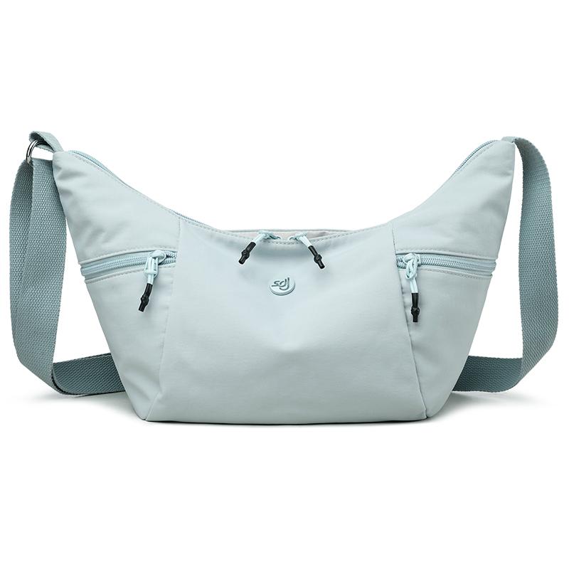 Women's Lightweight Nylon Hobo Bag - Crescent Crossbody Purse with Adjustable Strap (Water-Resistant for Work & Daily Use)