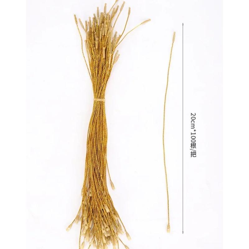 100pcs 20cm Polyester Strings for Christmas Pendants Xmas Tree Xmas Ball Tag Tool Christmas Drop Ornament Accessories
