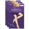 Gunze Sabrina Stockings Shape Firm Run Natural Sizes (3-Pair Set), Hard, Fit, Resistant, SB52, Women's, Beige, M-L