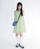 Ames Worldwide Check Layered Dress Green
