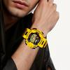 Casio G SHOCK Lichtbetriebenes Quarzwerk Harzarmband Uhr Herrenuhren Gelbes Zifferblatt GWF-T1030E-9